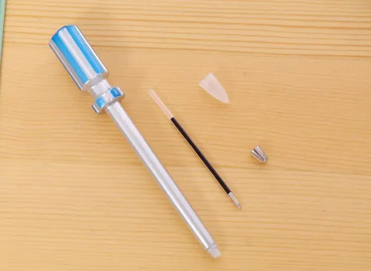1-teilige Persönlichkeit Hardware-Tools Koreanisches Briefpapier Kreative Kugelschreiber Qualitätsstift Caneta Hammer Allzweckmesser Schreibstift – Detail 5