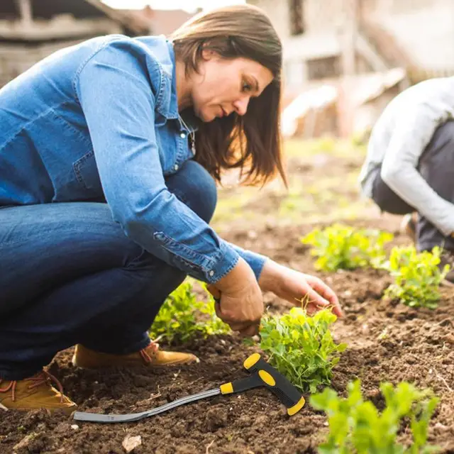 Kertészeti Zsarnok -Transzplanter Gyomnövény Kézi Lapát Kézzel Szerszámok Ergonómikus Fogantyú Szénacél Nagy Teherbírású - Image 4