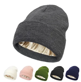 Bonnets doublés en satin pour hommes et femmes