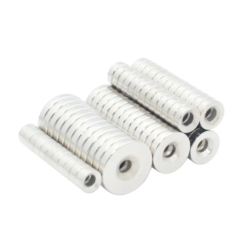 5-100 pcs Round Magnets Countersunk NdFeB Neodymium Magnet N35 Permanent With hole