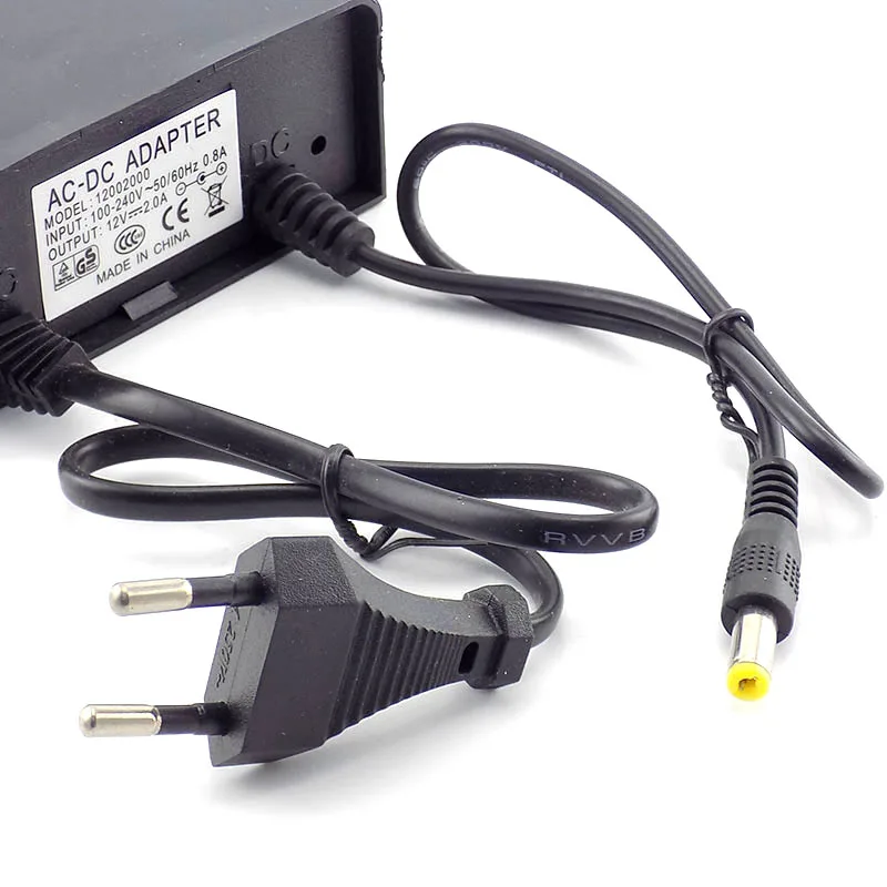 Dc 6v Chargerwaterproof 12v 2a Dc Power Supply Adapter For Cctv Cameras -  Eu/us Plug