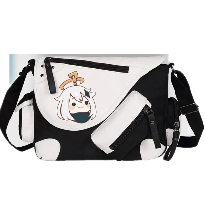 Cute Genshin Impact Handbag Shouldbag Anime Canvas Laptop Sleeve Bag