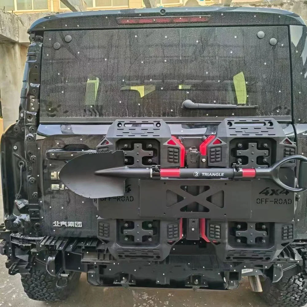 

Suitable For BAIC BJ40 Tailgate Integration Group Flagpole Frame Auxiliary Fuel Tank Expansion Off-road Accessories