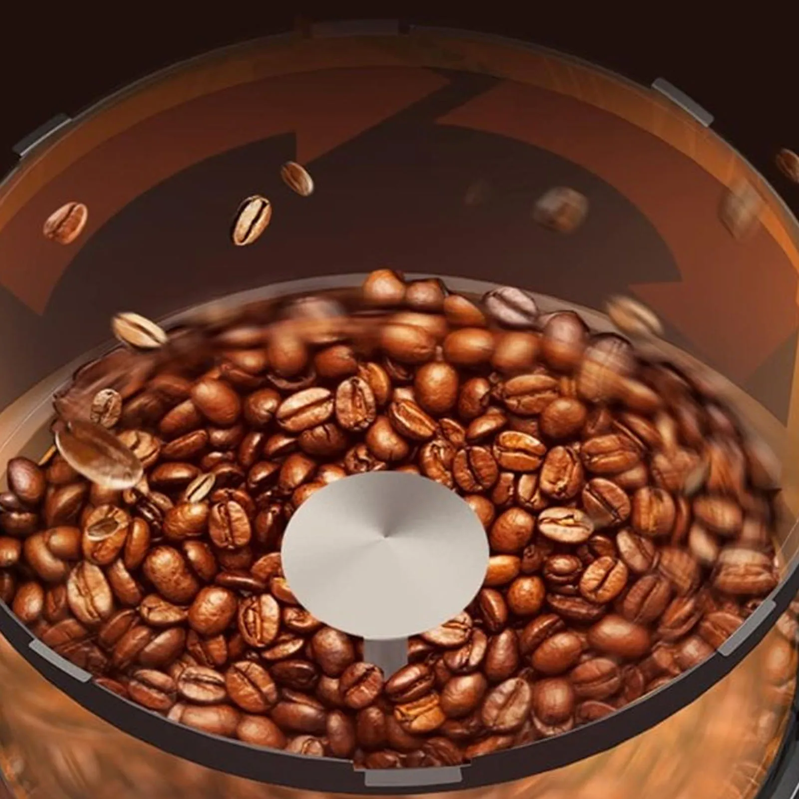 Automatic Coffee Bean Dryer, Coffee Bean Roaster 1300W Stainless Steel Transparent Glass Automatic Coffee Roaster Machine 4
