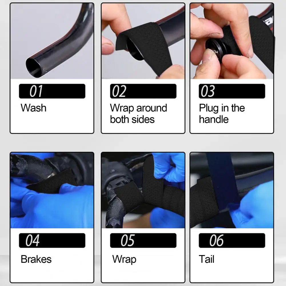 

Противоскользящая Противоударная лента для руля велосипеда, мягкая водонепроницаемая лента для дороги, универсальный велосипедный ремень