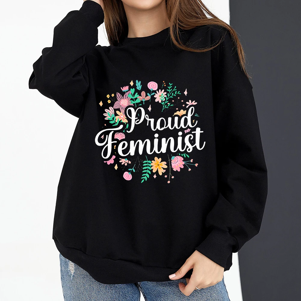 

Personalized creative Pround Feminist printe Hoodies Harajuku Women's Hoodies Fashion Original Hoodie Street style Hoodies