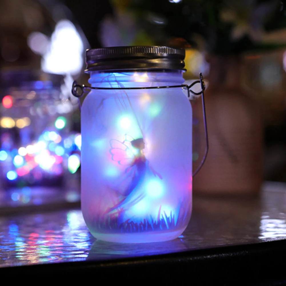 Solar Mason Jar Light Solar Lantern Fairy Lights Waterproof IP65 Hanging Standing Solar Lamp Garden Light Decor Patio Lawn Lamps
