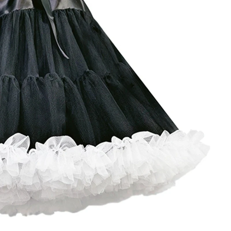Women's Black White petticoat skirt petticoat underskirt wedding underskirt wedding petticoat tulle tutu skirt Crinoline Petticoat Tutu Skirt Multiple Layers Ball Gown Half Slips Underskirt for Wedding Bridal Dress
