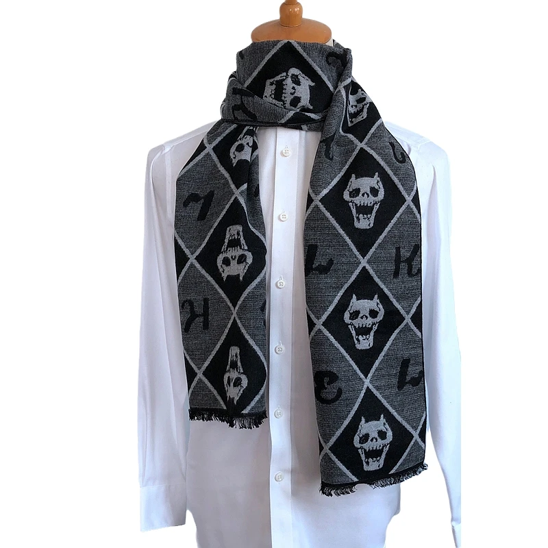 Anime JoJo's Bizarre Adventure Cosplay Scarf Unisex Men Winter
