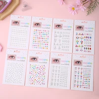 Makeup Diamond Eyes Face Festival DIY Body Crystal Gems Tattoo Adhesive Rhinestone Nail Art Decoration Acrylic Eyeshadow Sticker 2