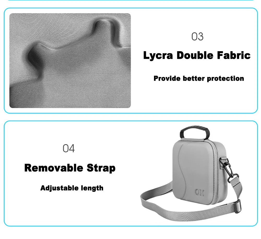 Sccc8ceb3401043ac99f4ebd35be7c878K Gimbal Stabilizer Storage Bag Carrying Case Compatible For Dji Osmo Mobile Se/om 4 Se/ Om 4 Handheld Gimbal Accessories Mallzona