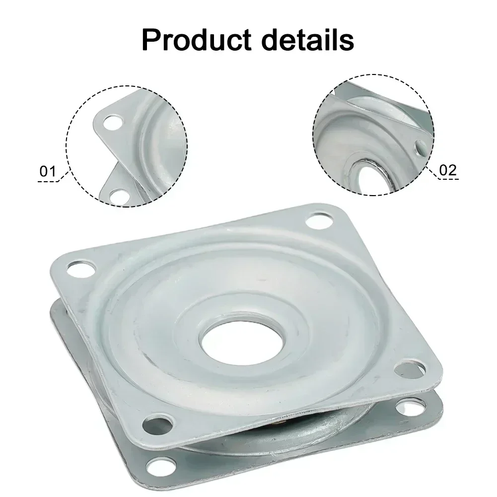 4 Pcs Slewing Bearing, Slewing Swivel Joint, 360 Degree Swivel Ball Bearing Turntable, for Chairs, Stools, Shelves, Displays, Furniture