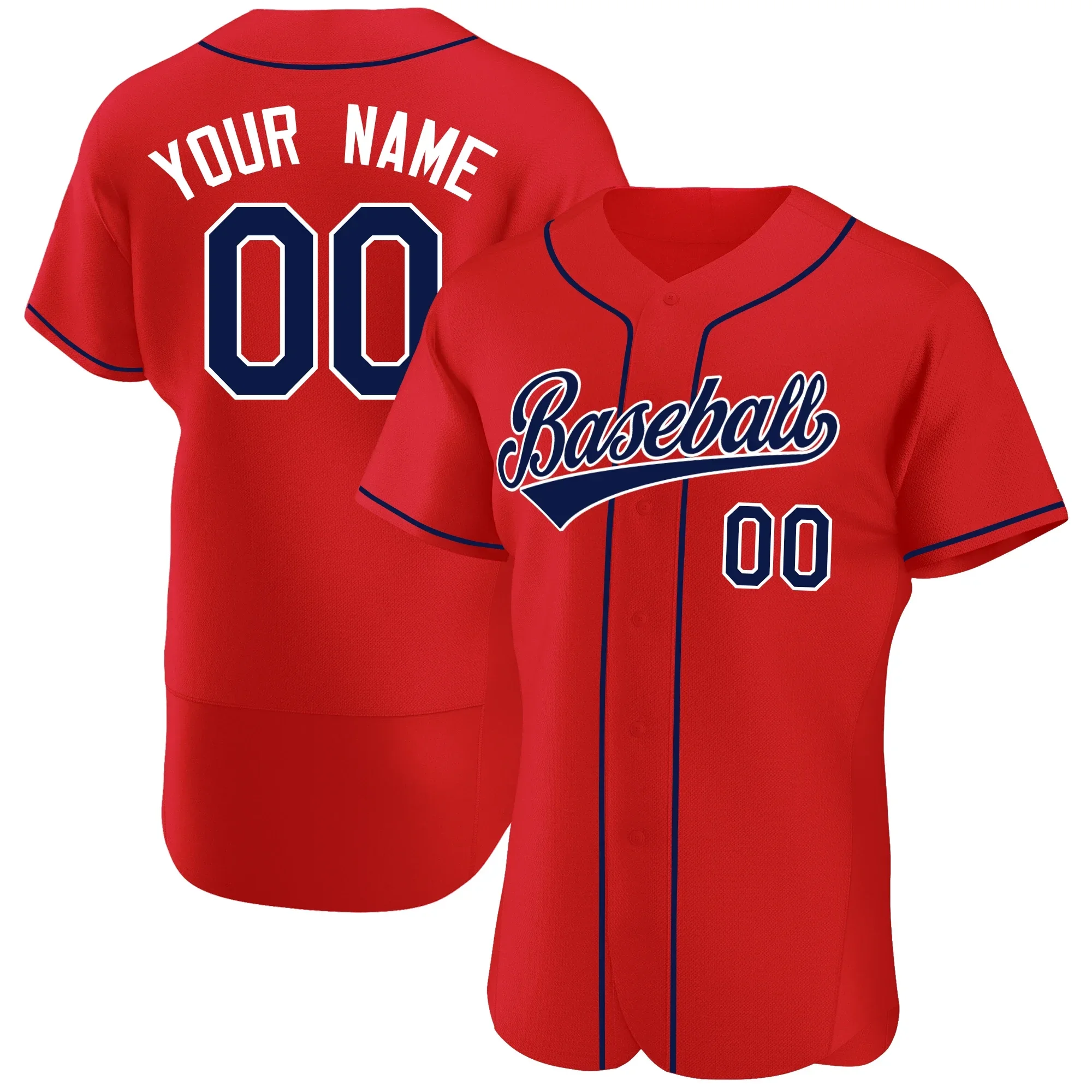 Top Quality Baseball Jersey Athletic Print Name/Number Sleeve Dry-comfort Cool Hip Hop Street Shirts for Adults/Youth