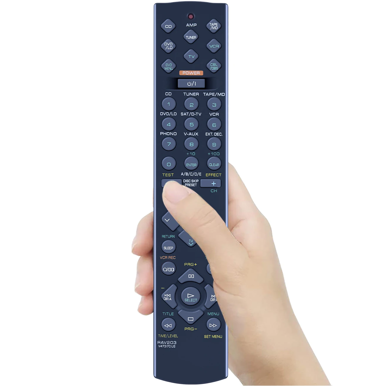 Controle Remoto para Yamaha av Receptor Sistema de Cinema em Casa Rx-v496 Htr5240 Yht23 Yht33 Htr-5240 Rds Htr-5240r Rav203 V473170us - Image 6