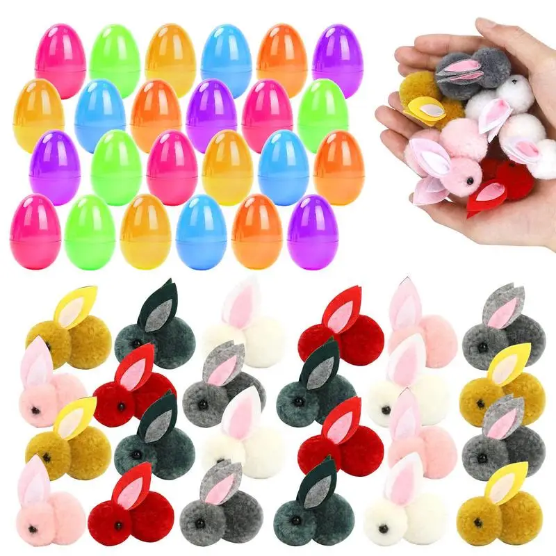 

Prefilled Easter Eggs With Toys Basket Stuffers Easter Toys Easter Toys Party Favors Easter Basket Fillers With Rabbit Plush