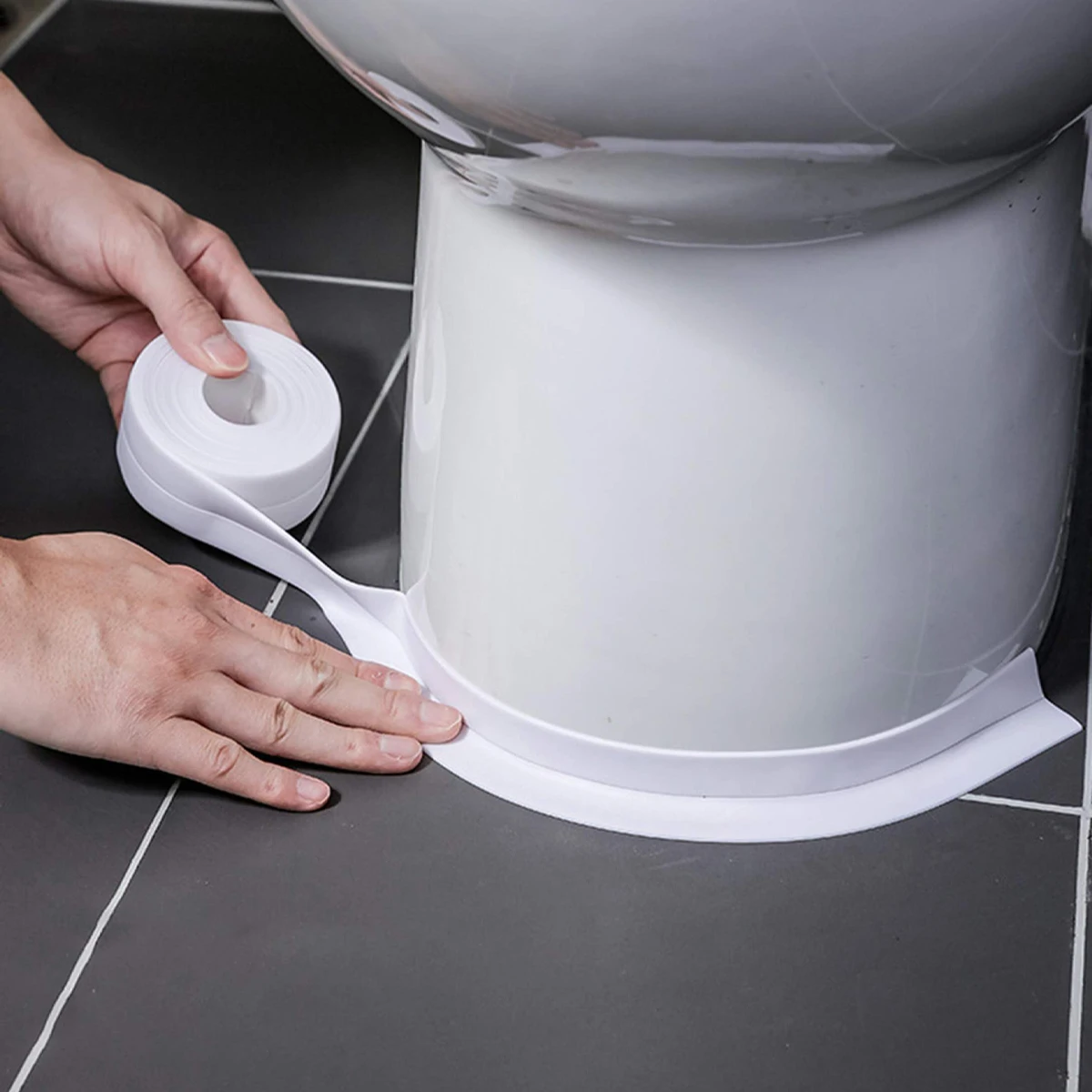 1pc-Sealing Strip Tape Bathroom Bath Toilet Caulk Tape Self Adhesive Waterproof Mildew Proof Tapes for Kitchen Sink Wall Corner