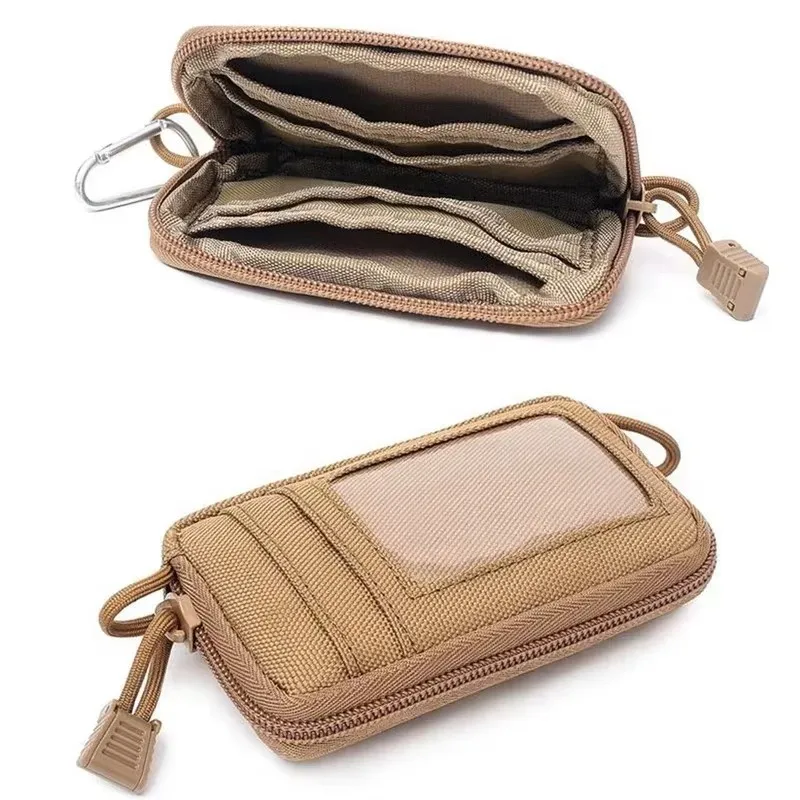 Waterproof Outdoor Waist Bag with Card Slots and Zippers