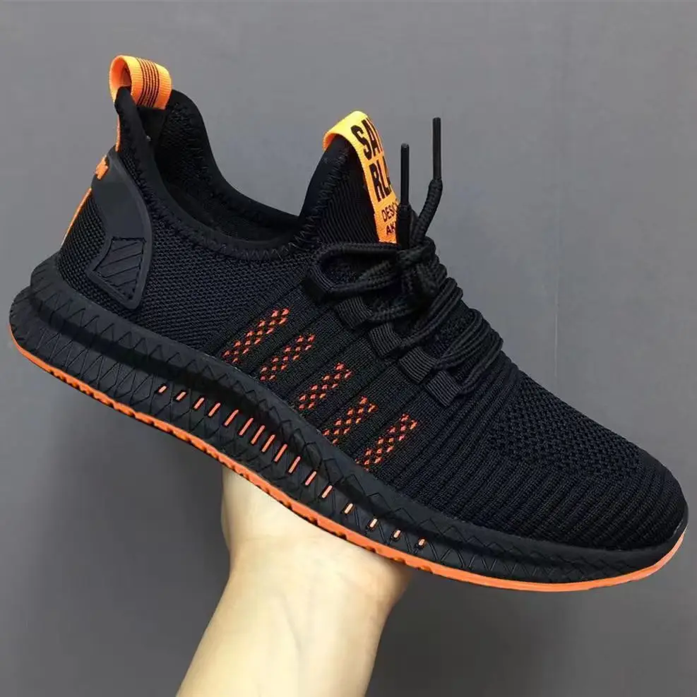 

Sports Men's New Running Non-Slip Hollow-out Breathable Mesh Casual Running Trendy Student Sports Shoes