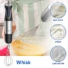 BioloMix 5 in 1 Immersion Hand Blender,1500W Blender with 304 Stainless Steel Blade,Food Processor,Smoothies Puree Baby Food 6