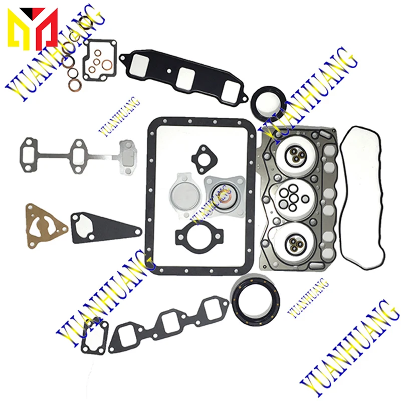 

3TNA66 3TNE66 3TNV66 3TN66 3D66E Engine Full Gasket Kit Overhual Set For Yanmar Excavator Tractor Diesel Cylinder Head