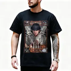Vintage 90s Dystopian Movie Graphic T - Shirt - Punk Gothic Streetwear Tee - S (Black)