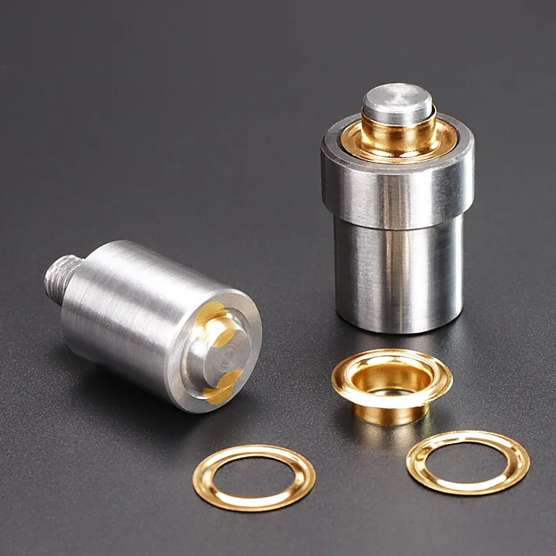 Hand Press Eyelet Mold Eyelet And Grommets Kit eyelet punch tool set eyelet grommet ring eyelet grommet ring kit metal eyelet buttons Sail Rings Punch Set Metal Industrial Magnetic Hollow Button Mould