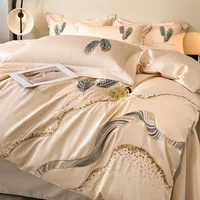 Svetanya Cotton Embroidery Bed Linens Double Ru Queen King Full Size Bedding Set Sheet Duvet Cover Pillowcase 4