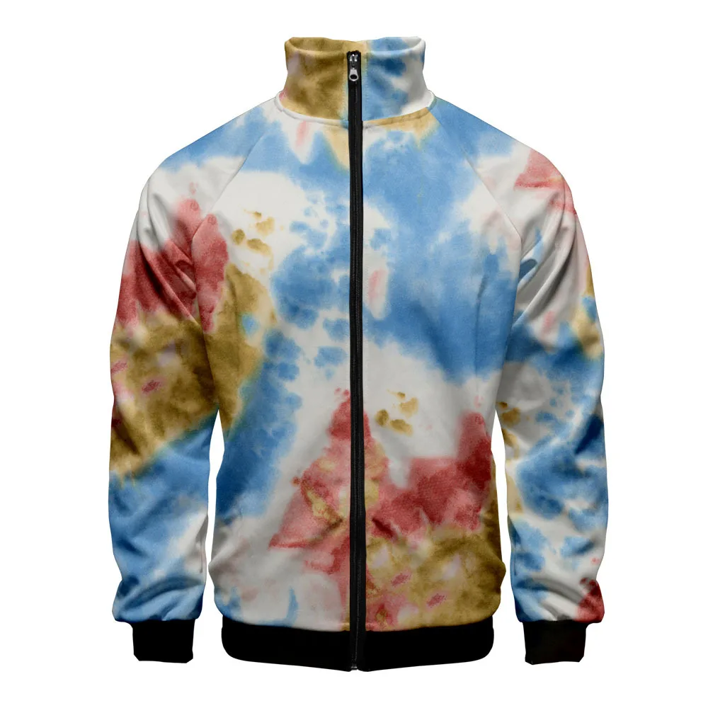 Coats Tie dye colorful psychedelic hoodie men women cosplay men Jacket sweatshirts