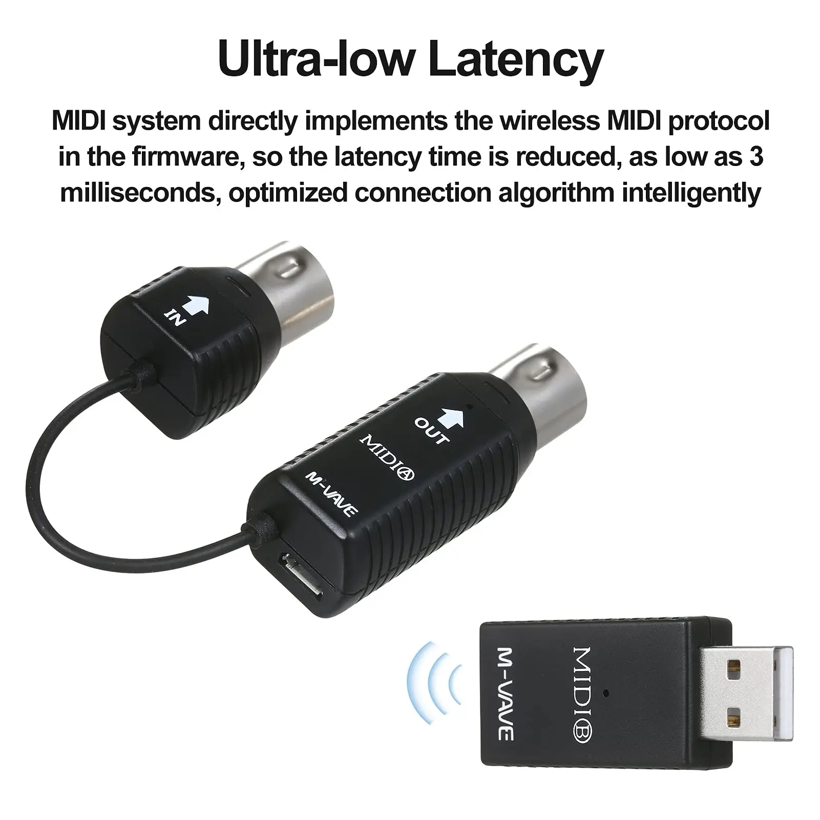 MIDI Pad Controller M-VAVE MS1 Universal 30m Wireless + USB-C Hub Cross-Platform for DAW/Education Win/macOS/iOS/Android