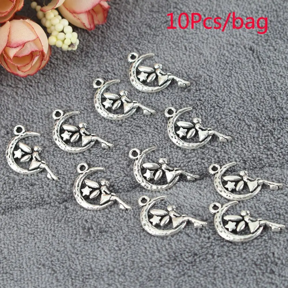 

Antique Tibetan Silver Pendants Moon Stars Necklace Charms Accessories DIY Bracelet Jewelry Making