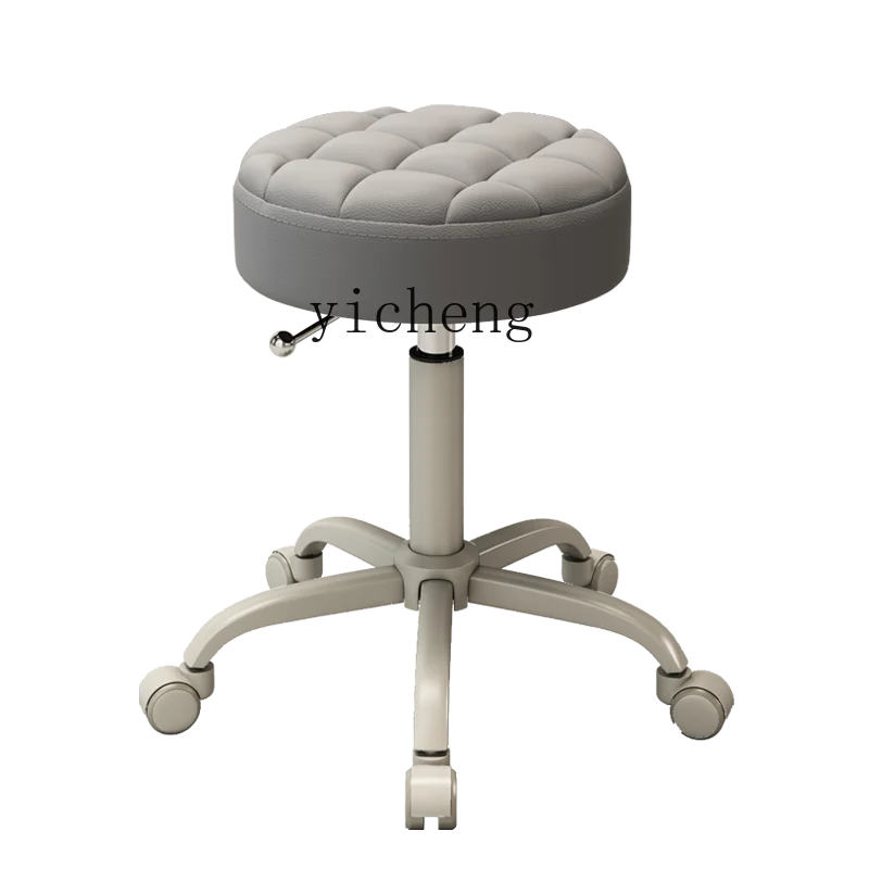 

Xl Beauty Salon Special Technician Stool Rotatable Lifting Master Chair Mute Pulley