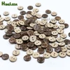 300pcs/lot 2 hole natural coconut buttons round sewing flatback brown colors 9mm/10mm/11.5/12.5mm/15mm free shipping COCO004 1
