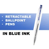 50pcs Retractable Ballpoint Pens, Medium Point Marker Pens, Ball Point Pens Smooth Writing Click Pens for Journal Writing 2