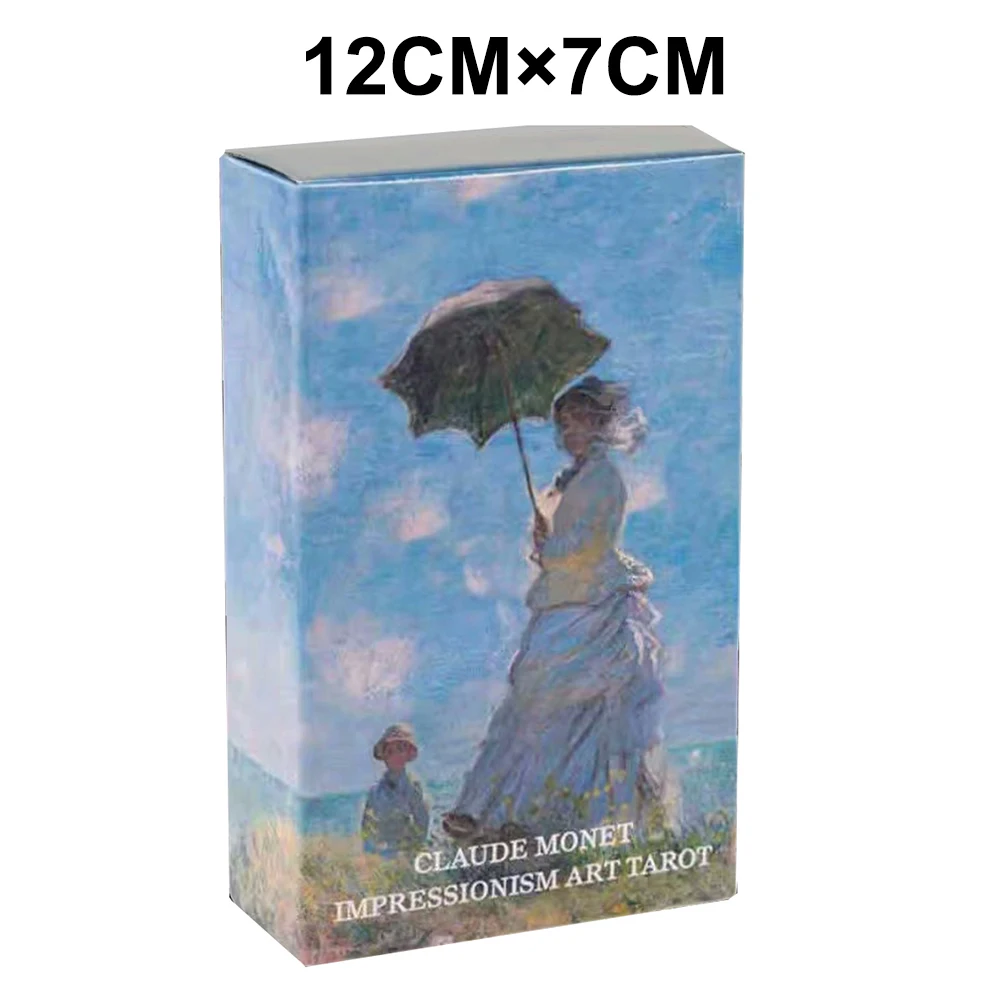 

Claude Monet Impressionism abstract artis Divination Tarot Divination Cards with Guide Book tarot Cards for Beginners