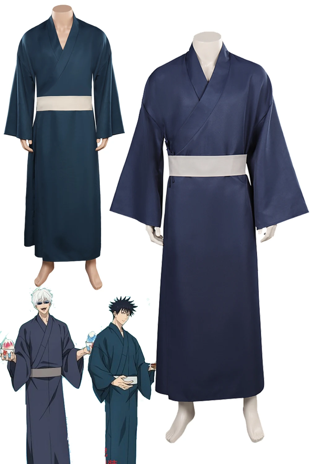 

Megumi Fushiguro Satoru Gojo Cosplay Anime Costume Kimono Dress Outfits Boys Adult Men Halloween Roleplay Suit