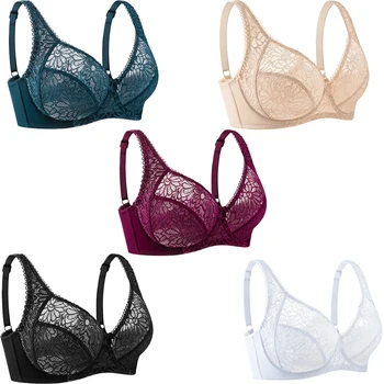Bras For Women Lace Modern Ladies Plus Size Brassiere Underwear Sexy Lingerie BH Tops C D DD E F Cup 1