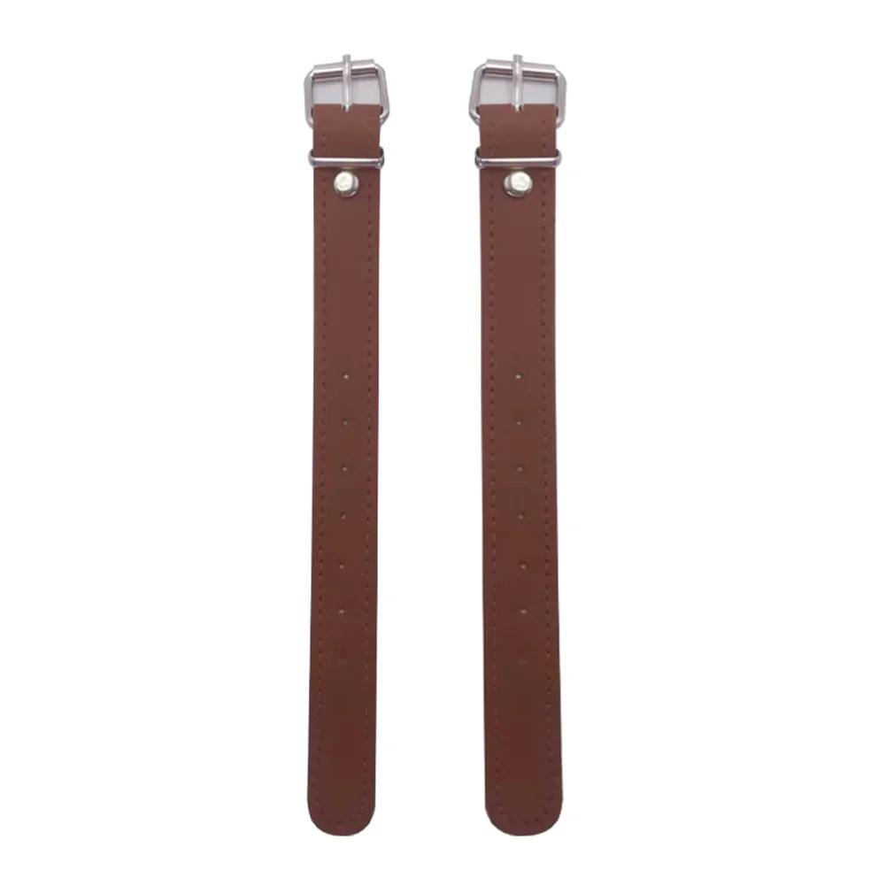 Sangle De Panier Réglable En Cuir Pour Vélo Enfant - Ceinture Détachable, Fixation Facile, Garçon/fille | Accessoire Pratique, Noir