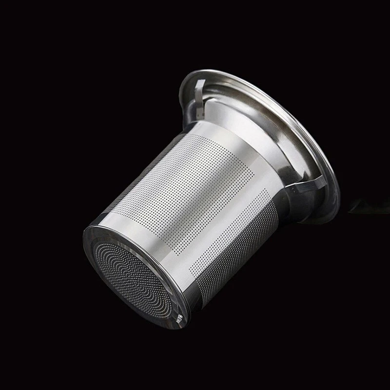 Description Picture 4 of itemHeat Resistant Glass Teapot With Stainless Steel Infuser Heated Container Tea Pot Good Clear Kettle Square Filter Baskets