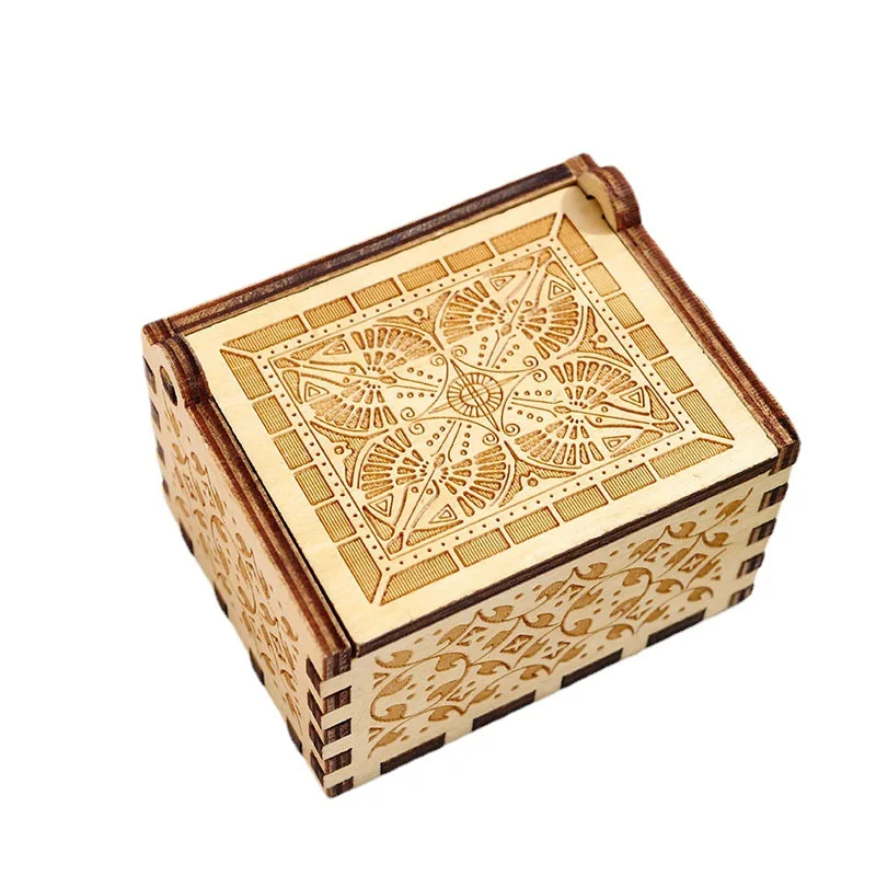 Anime Attack On Titan Hand Crank Music Box Manga Levi Eren Mikasa Wooden Musical Box Home Desktop Decor New Year Birthday Gifts 2