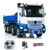 RTR LESU RC Hydraulic Dump Truck 8x8 Metal Chassis 1/14 Roll Off Dumper Car Hook Light Sound Set Remote Control Vehicle Model 1