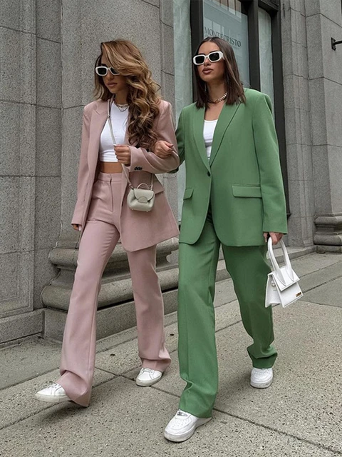 Tailleur Femme, Costume Femme, Tailleur Femme Pantalon Et Veste Elegant, Ensemble  Hiver Femme, Ensemble Blazer Femme, Ensemble Femme 2 Pièces, Ensemble  Costume Femme, Costume Femme Veste Pantalon, Blazer Femme - Pantalon  Costumes - AliExpress