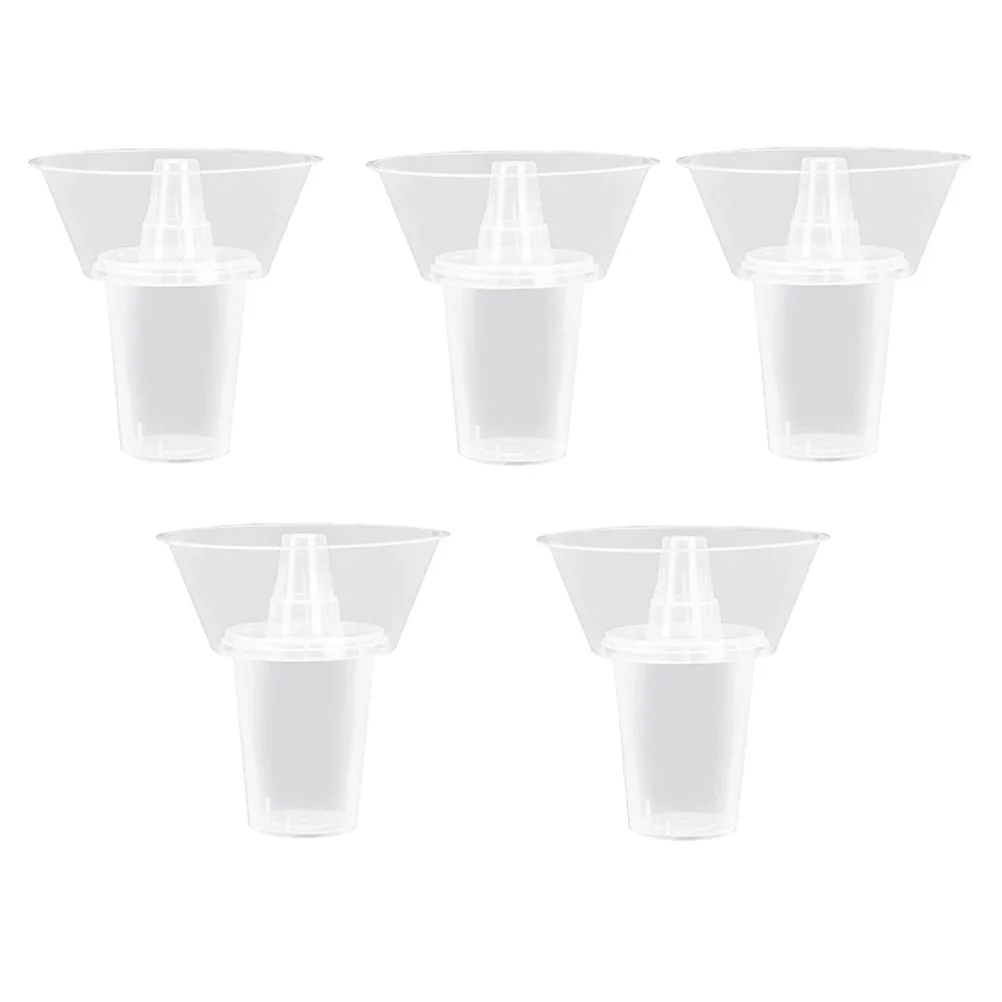5 Sets Drink Cup Versatile Convenient Milk Tea Hot Pot Shape Snacks Holder Plastic Holding Trays Sour Powder Soda Water disposable cups