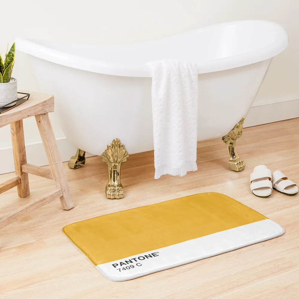 

Pantone Color 7409 C Bath Mat Toilet Carpet Front Door Non-Slip Shower Mat