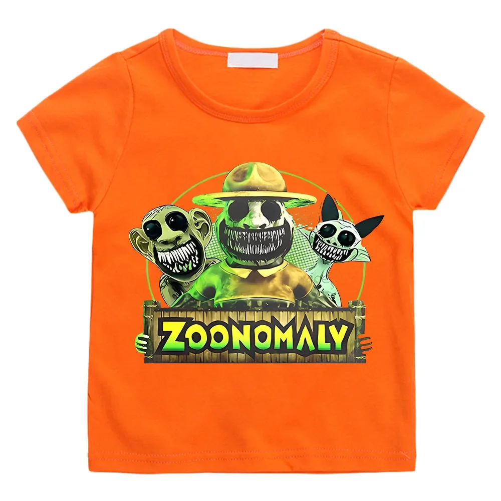 Game Zoonomaly T-shirt Summer Kids Cartoon Clothes Cotton Baby Girls Boys Short Sleeve Teens Birthday Sportwear Children T Shirt 3