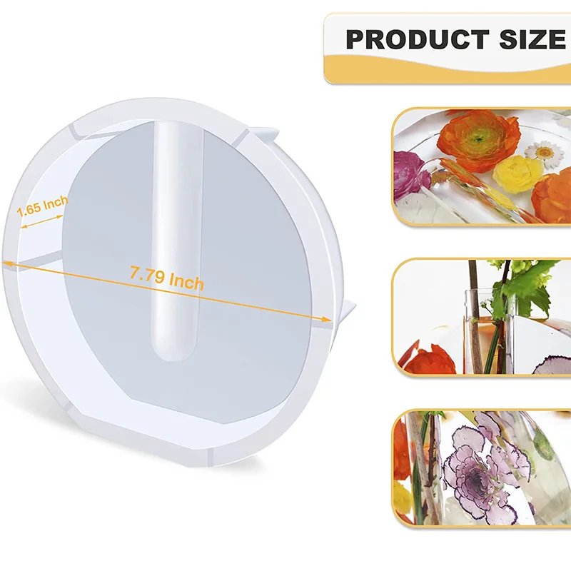 Irregular Test Tube Vase Silicone Mold for Epoxy Resin 6