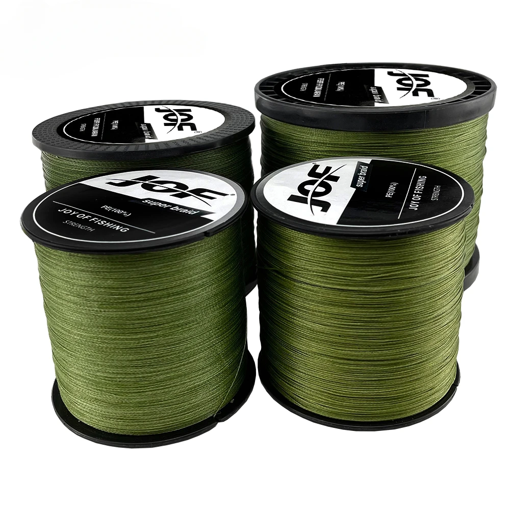 JOF Spinning Yarn 100m Fishing Line X8 Color PE Smooth Multifilament Impact Resistance 8.2~35.8KG Outdoor Trout Feeding Tool