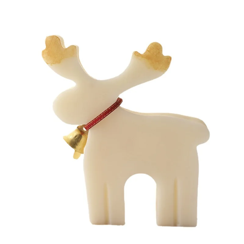 Holiday Scented Candles with Reindeer Design - Festive Home Decor and New Year Gift