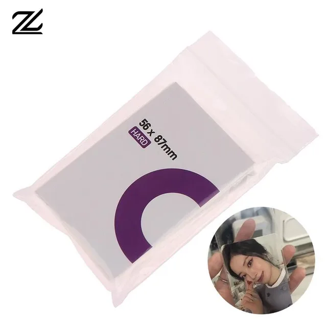 50Db Korea Kártya Ujjait Tiszta Savmentes-Nem Cpp Kemény 3 Hüvelykes Fotokard Holografikus Protector Film Album Binder