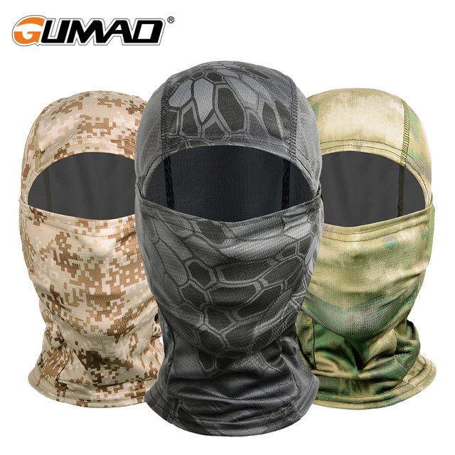 Camo Full Face Mask Men's Tactical Military Army Balaclava Face Mask for  Fishing