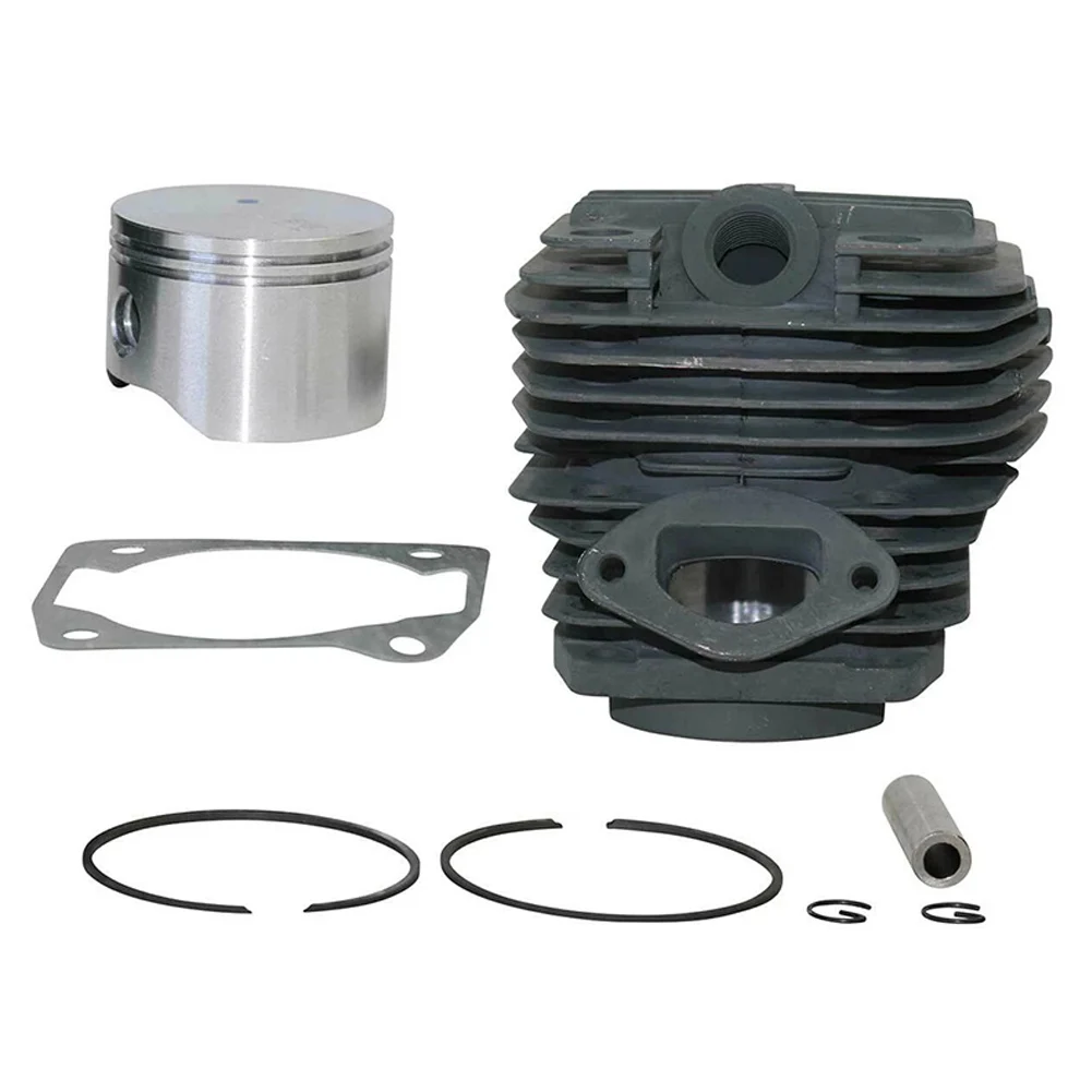 Cylinder Piston Kit For SX62 62cc Chainsaw Garden Tools Maintenance Kit Metal Cylinder Rings Retaining Rings Base Gasket Kit